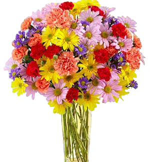Brigtht bouqet with chrysantems | Flower Delivery Naryan-Mar